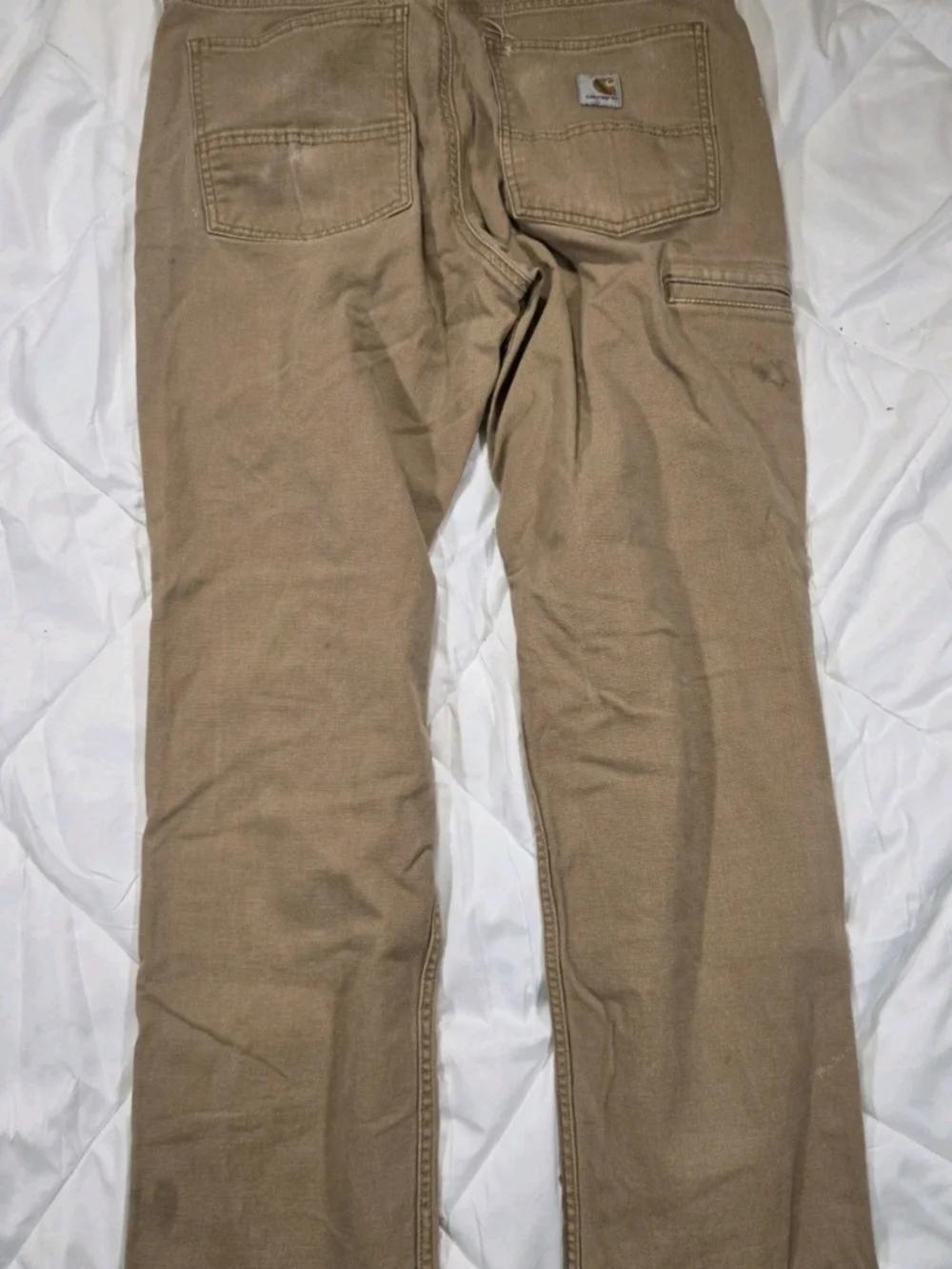 Workwear 33×32 Carhartt Brown/Tan Work Chore Pants